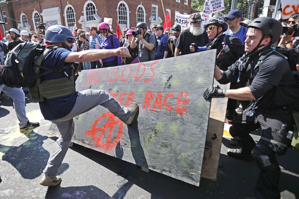 Image: Violent Clashes Erupt at "Unite The Right" Rally In Charlottesville