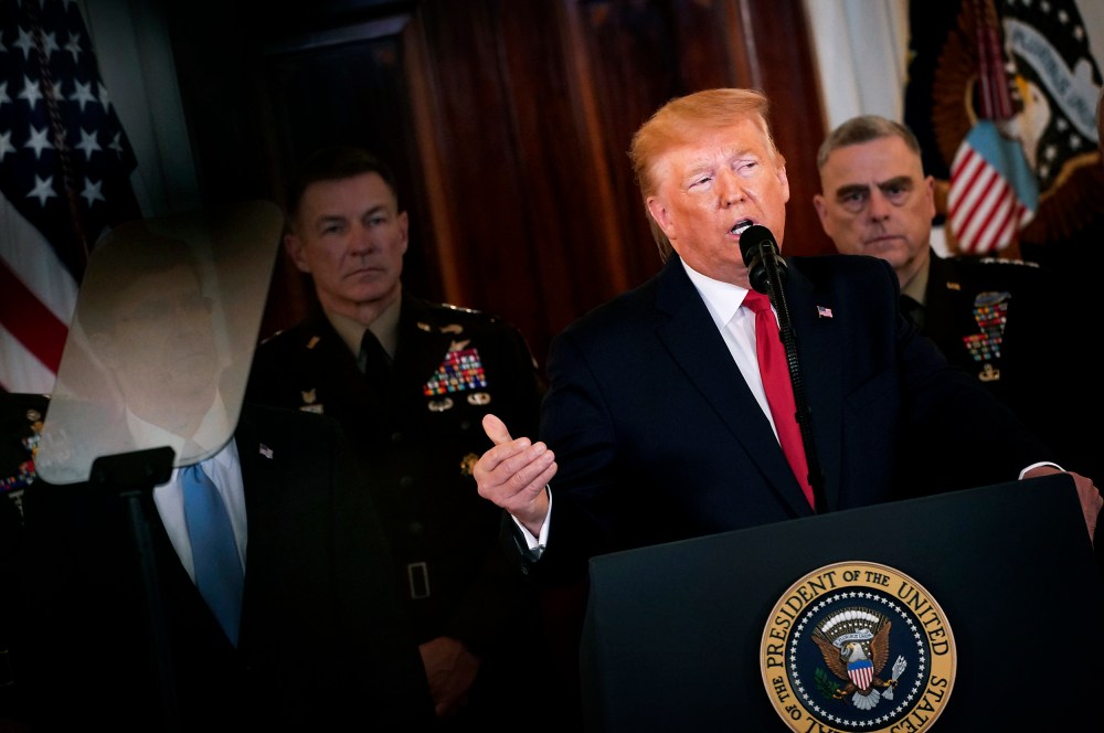 President Trump Delivers Statement On Iranian Missile Attacks On U.S.-Iraqi Bases
