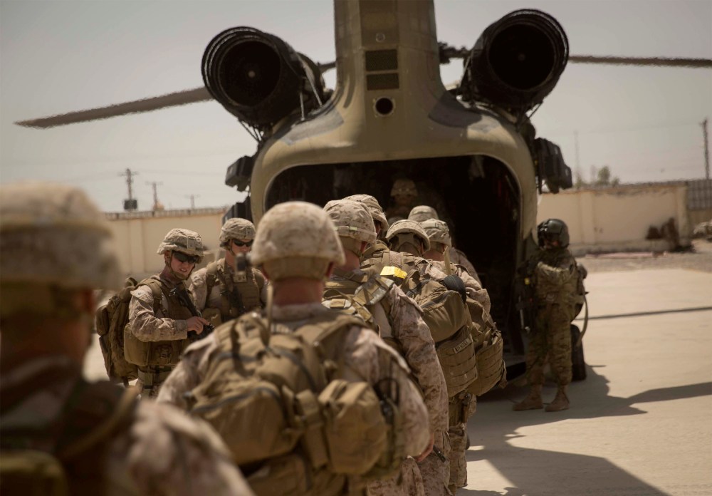 Fly-to-Advise: Marines with Task Force Southwest visit the Provincial Headquarters