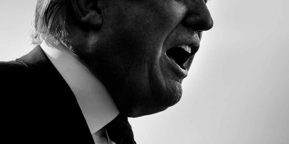 Image: President Donald Trump speaks to reporters outside of the White House on June 8, 2018.