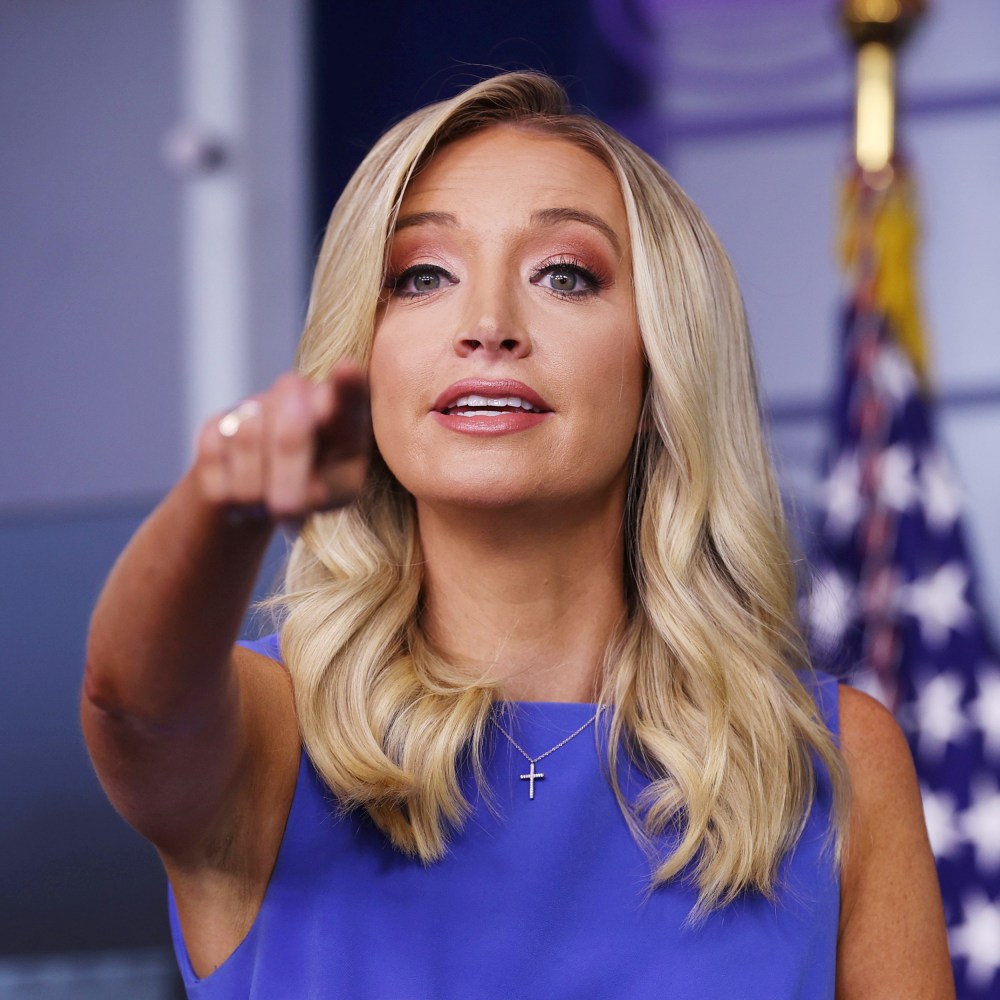 Image: White House Press Secretary McEnany holds the daily press briefing at the White House in Washington