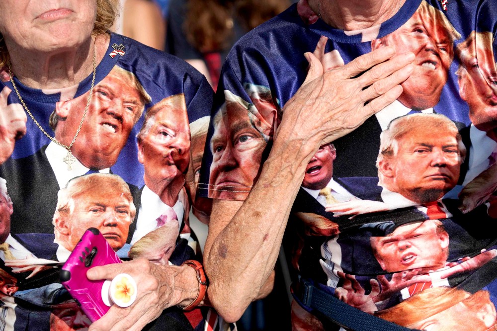 Image: Supporters listen to President Donald Trump during a campaign rally in Ocala, Fla., on Oct. 16, 2020.