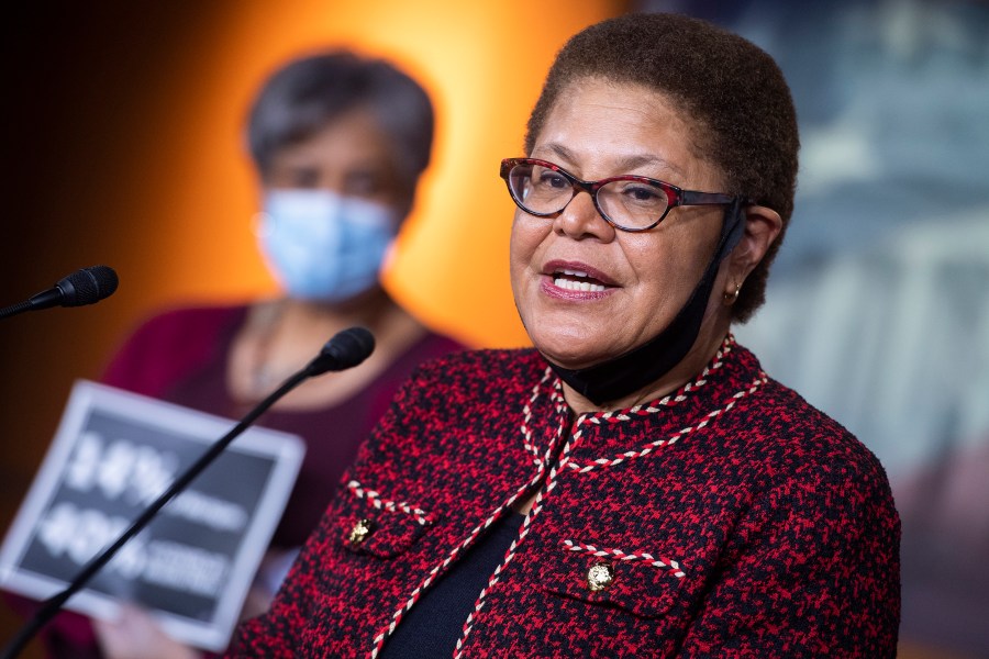 Image: Karen Bass, Congressional Black Caucus Presser