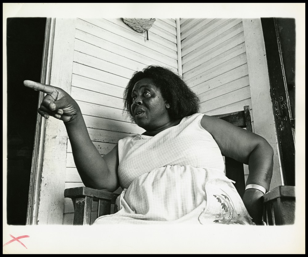 Image: Fannie Lou Hamer in Ruleville, Miss., in 1969.