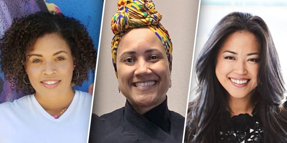 Entrepreneurs Orion Brown, left, Kaylenne Brown and Lisa Sun