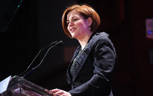 Christine Quinn currently leads former Congressman Anthony Weiner in New York City’s mayoral race. (Photo by Brad Barket/Getty Images)