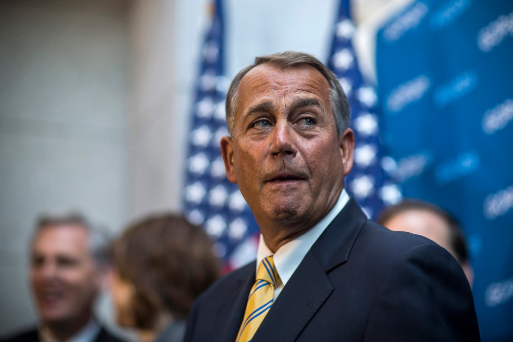 Speaker of the House from Ohio John Boehner speaks to the media in the U.S. Capitol in Washington, D.C., January, 7 2014.