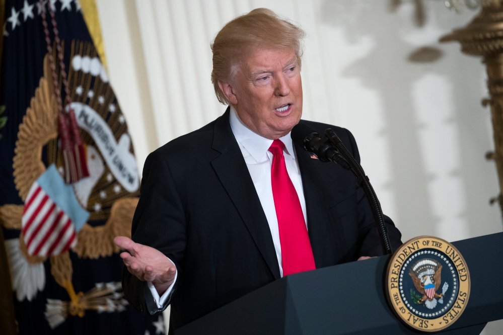Image: US President Donald J. Trump holds press conference