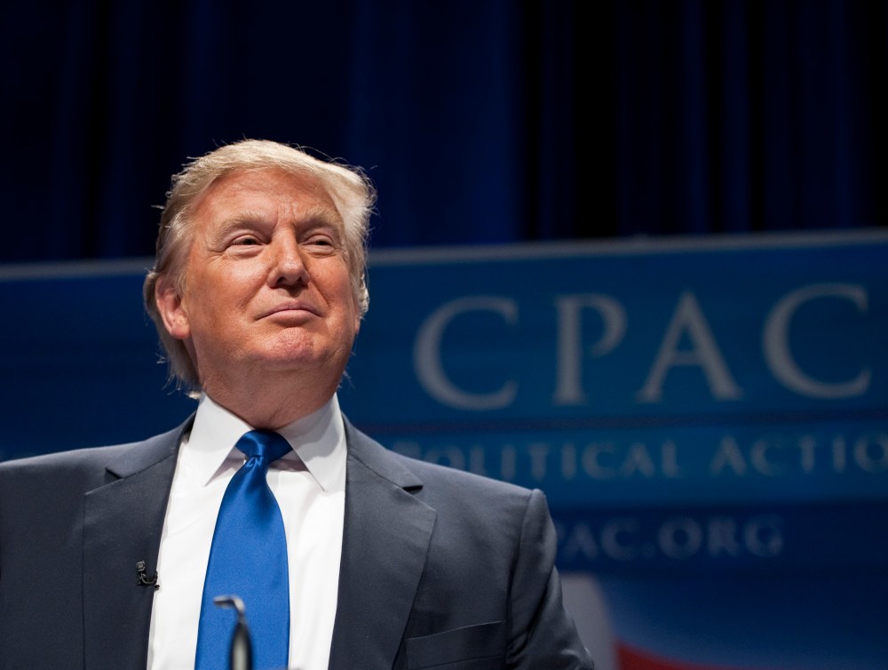File Photo: Donald Trump speaks to the CPAC meeting, held by the American Conservative Union in Washington on Thursday, Feb. 10, 2010. (Photo By Bill Clark/Roll Call, File)