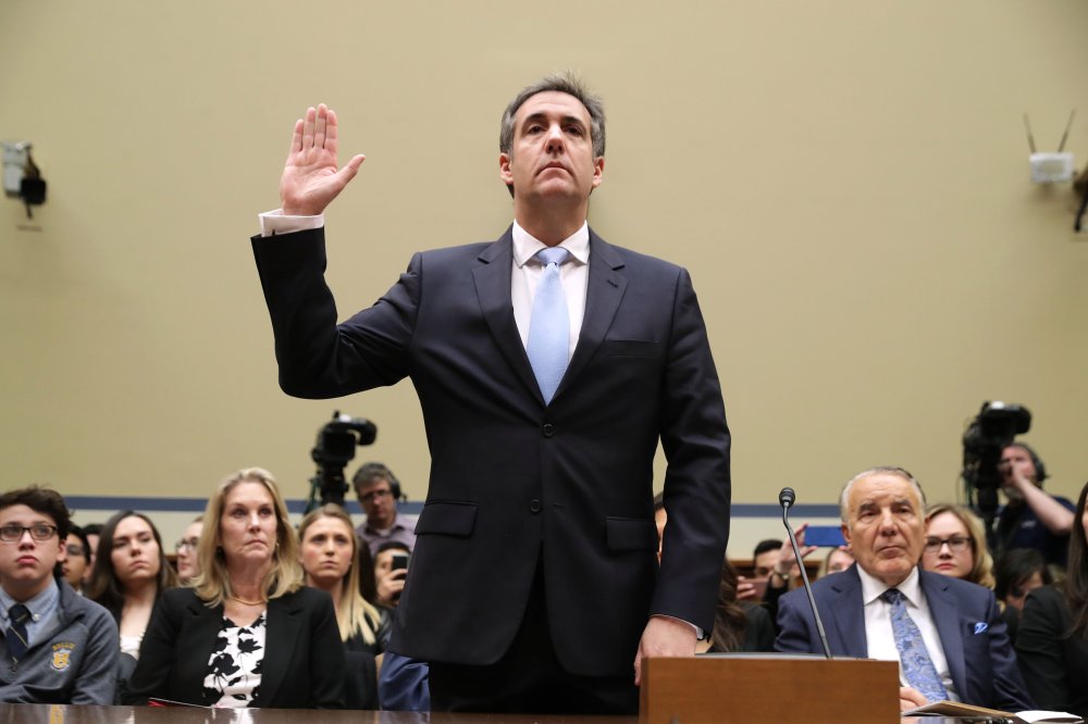 Michael Cohen, former attorney and fixer for President Donald Trump, testifies before the House Oversight Committee on Capitol Hill, February 27, 2019 in Washington, D.C.