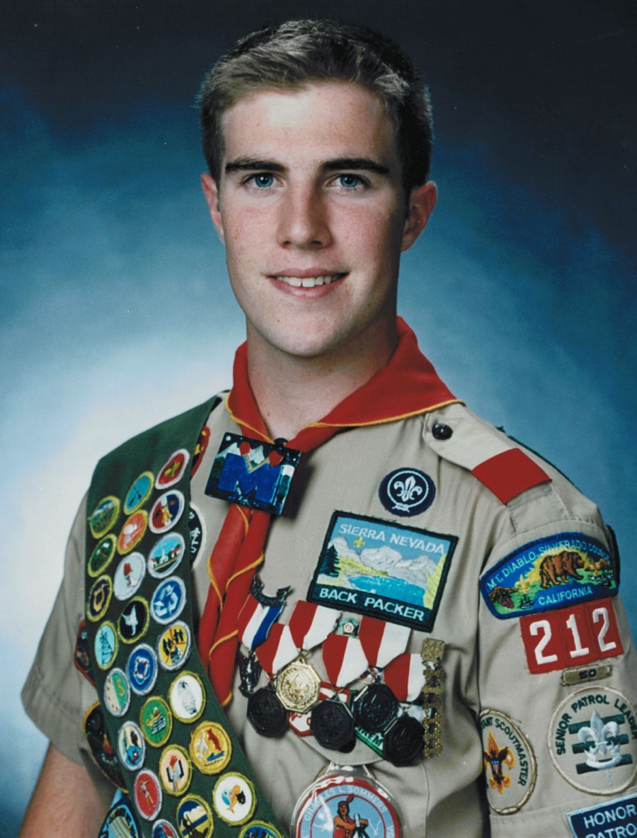 The Eagle portrait of Matthew Kimball when he was 17 years old. Another version of It hangs in the Troop 212 hut in Moraga, Calif. Kimball left the Boy Scouts in 2005 without revealing that he is gay. He stepped forward, like a number of other gay...
