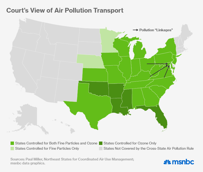 Court’s View of Air Pollution Transport