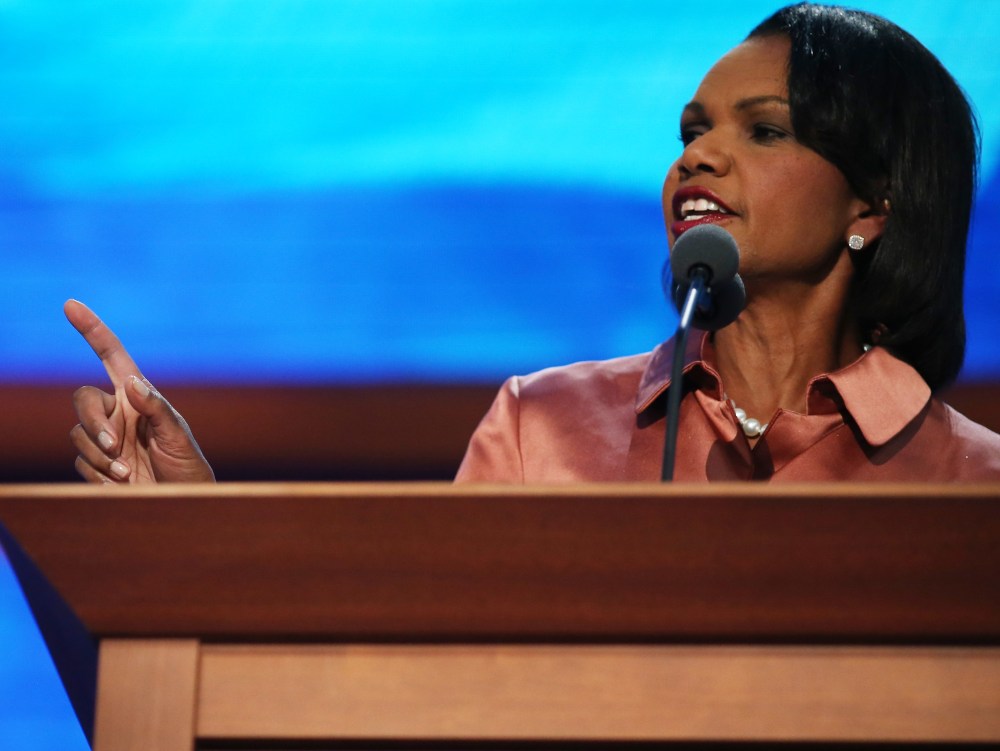 Former Secretary of State Condoleezza Rice speaks at the 2012 Republican National Convention in Tampa, Fla. (Photo: Getty Images/Spencer Platt)