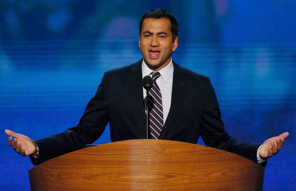 Actor Kal Penn addresses delegates during the first day of the 2012 Democratic National Convention in Charlotte, North Carolina (Photo: Reuters/Jason Reed)