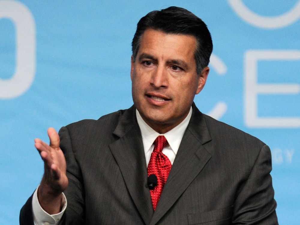 Nevada Gov. Brian Sandoval speaks during the National Clean Energy Summit 4.0 at the Aria Resort & Casino at CityCenter August 30, 2011 in Las Vegas, Nevada. (Photo by Ethan Miller/Getty Images)