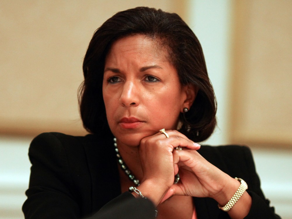 Susan Rice, U.S. Ambassador to the United Nations at the St. Regis Hotel in Washington, DC on September 12, 2011. (Photo by Michael Bonfigli / The Christian Science Monitor via Getty Images)