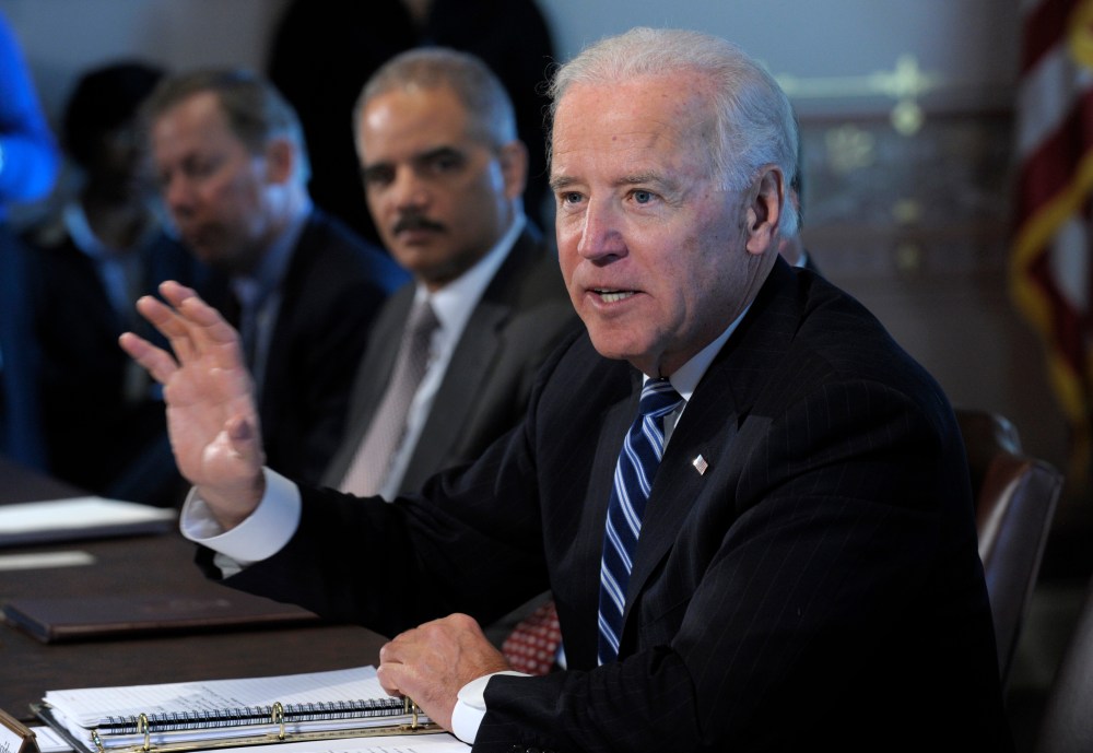 Vice President Biden could have his report on how to tackle gun control before the president as early as Tuesday.(AP Photo/Susan Walsh)
