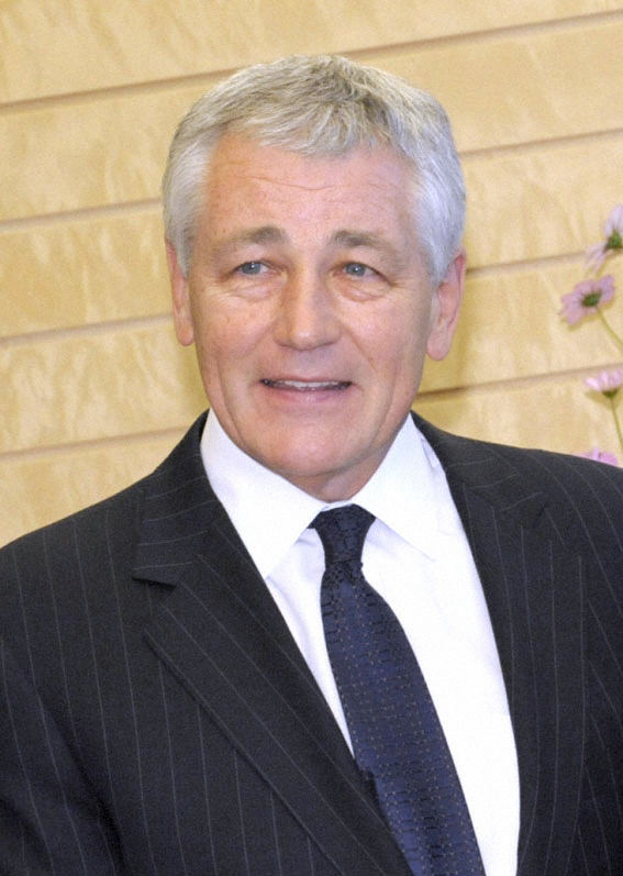 Secretary of Defense nominee Chuck Hagel. (Kyodo via AP Images)