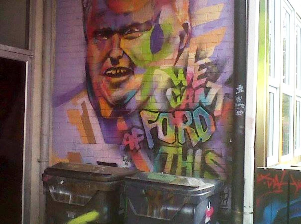 Rob Ford graffiti in Toronto