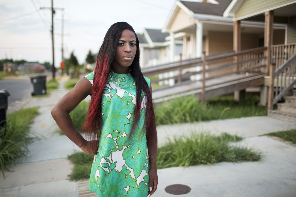 Arianna Evans, 19, is a transgender resident of New Orleans' Ninth Ward area. (Photo by John Brecher/NBC News)