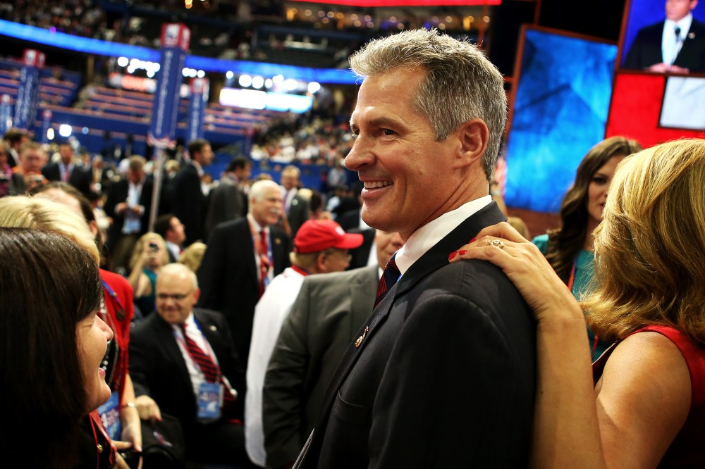 Sen. Scott Brown (R-MA) attends the final day of the Republican National Convention, Aug. 30, 2012, in Tampa, Fla.