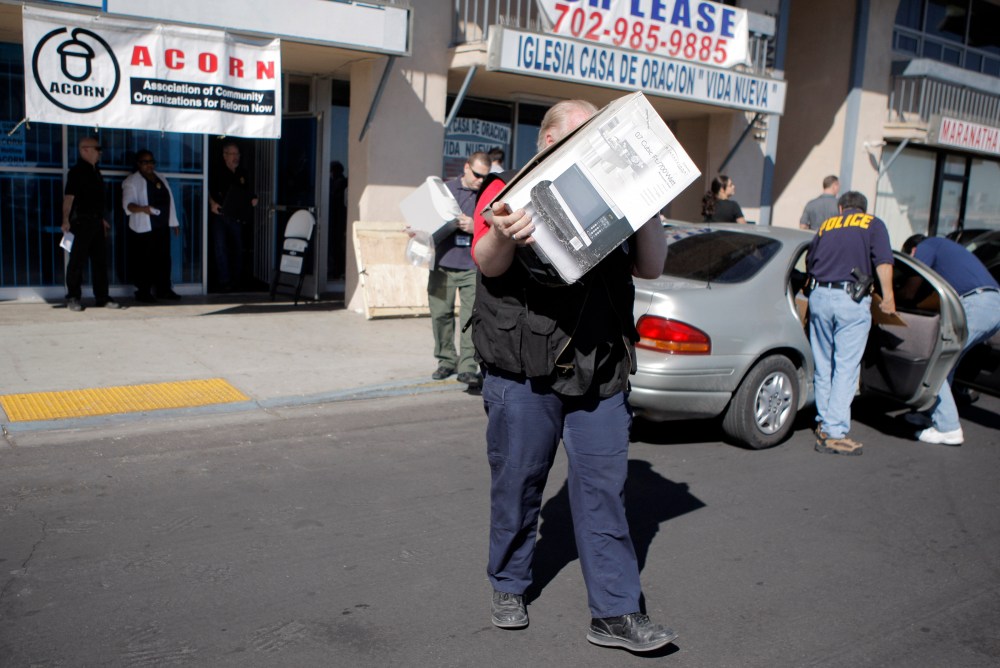 The ACORN office in Las Vegas, Tuesday, Oct. 7, 2008.