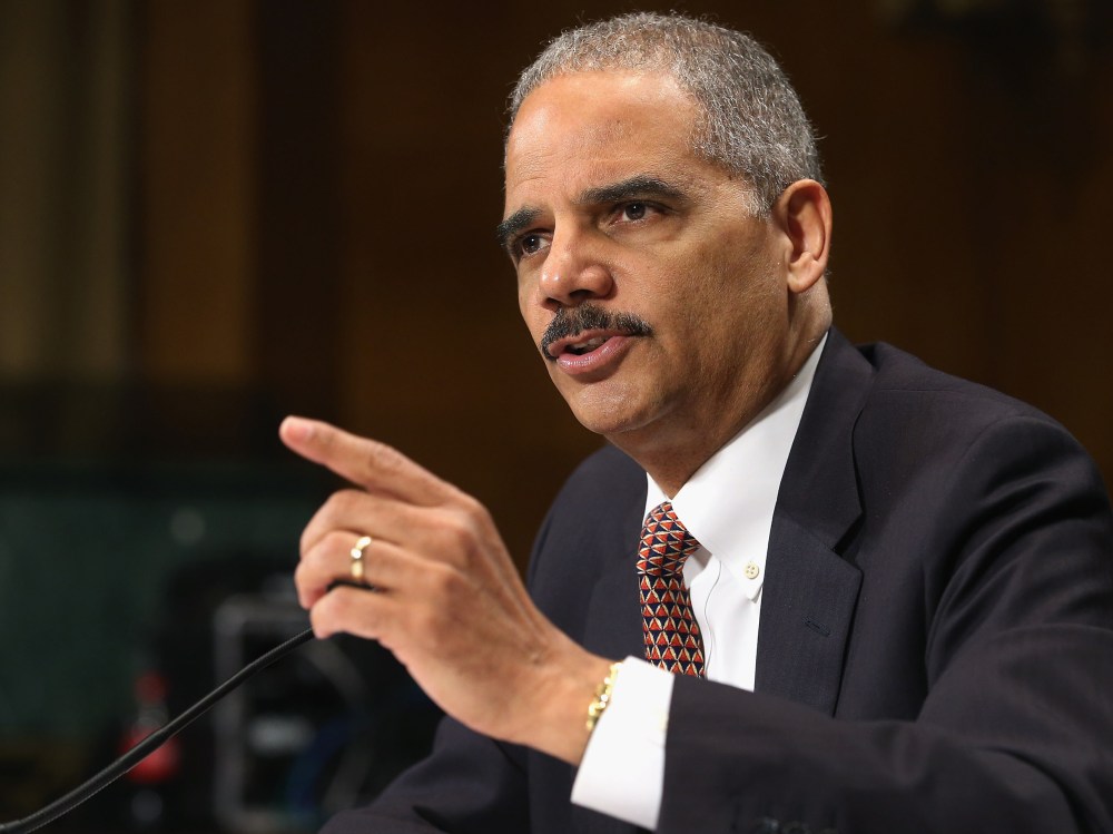 U.S. Attorney General Eric Holder testifies before the Senate Judiciary Committee on  March 6, 2013 in Washington, DC.  (Photo by Chip Somodevilla/Getty Images)
