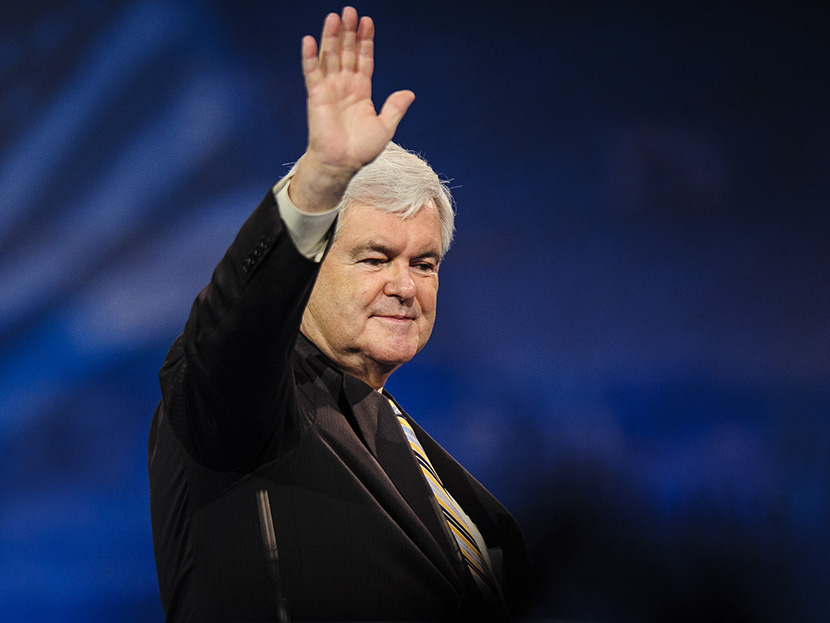 Newt Gingrich, former presidential candidate and Speaker of the U.S. House of Representatives, speaks at the 2013 Conservative Political Action Conference March 16, 2013 in National Harbor, Maryland. (Photo by Pete Marovich/Getty)