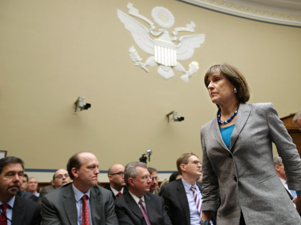 Internal Revenue Service Director of Exempt Organizations Lois Lerner leaves a hearing of the House Oversight and Government Reform Committee after refusing to testify May 22, 2013 in Washington, DC. The committee is investigating allegations that the...