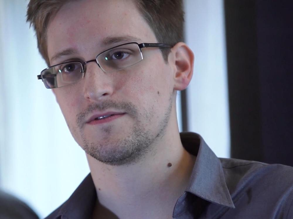In this handout photo provided by The Guardian, Edward Snowden speaks during an interview in Hong Kong. (Photo by The Guardian/Getty)