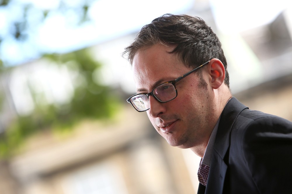 Nate Silver arrives at the 30th Edinburgh International Book Festival, Aug. 13, 2013.