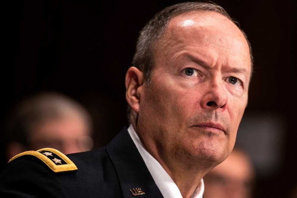 General Keith Alexander, Director of the National Security Agency, listens during a hearing of the Senate Judiciary on Capitol Hill October 2, 2013 in Washington, DC.