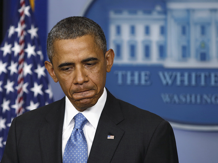 U.S. President Barack Obama speaks about the Trayvon Martin case in the press briefing room at the White House in Washington, July 19, 2013. (Photo by Larry Downing/Reuters)