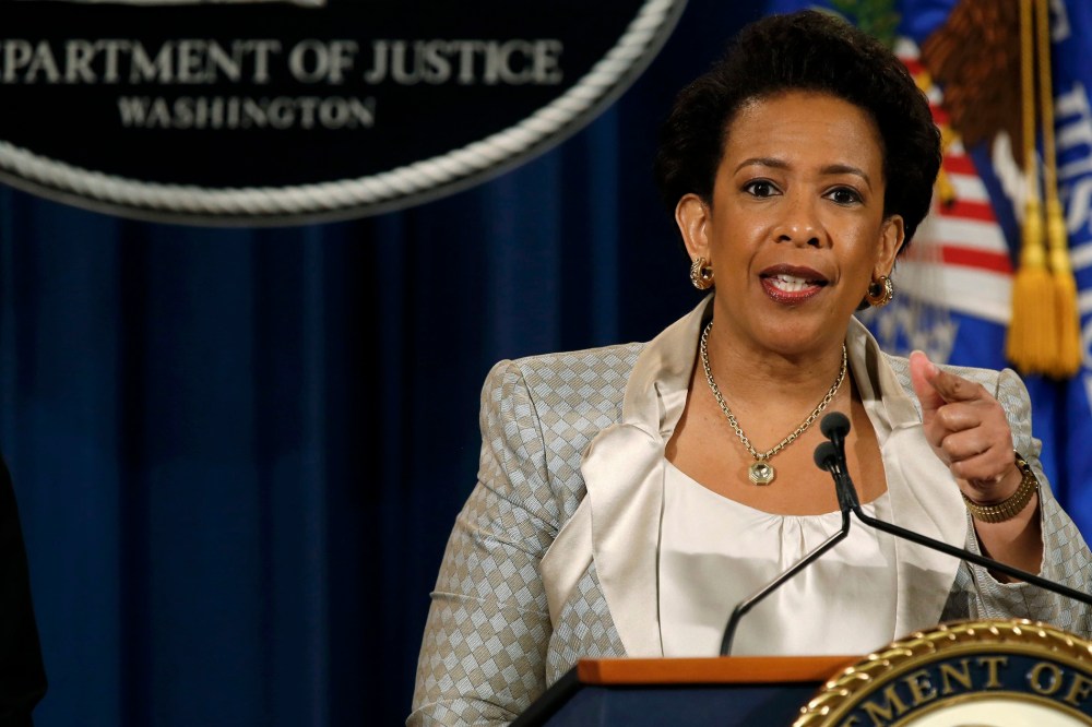 U.S. Attorney General Loretta Lynch.