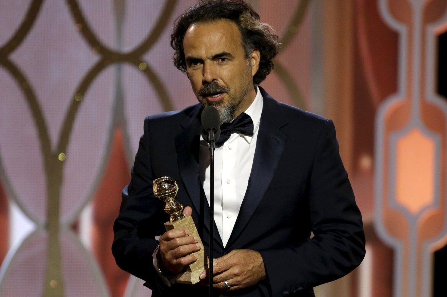 Alejandro G. Inarritu speaks after winning the Best Director - Motion Picture for 