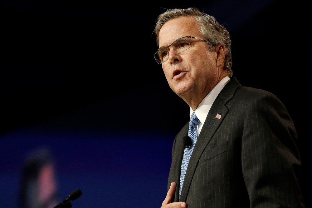 Former Florida Gov. Jeb Bush speaks in San Francisco on Jan. 23, 2015. (Photo by Jeff Chiu/AP)