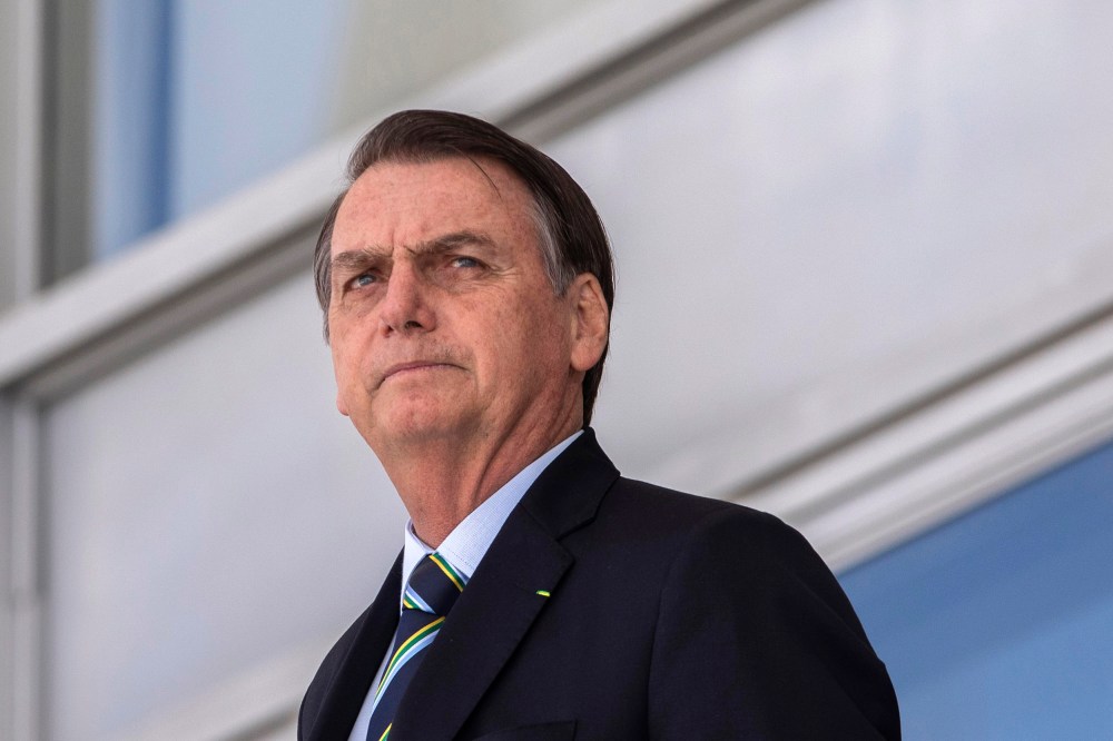 Image: Brazil's President Jair Bolsonaro at Planalto palace in Brasilia.