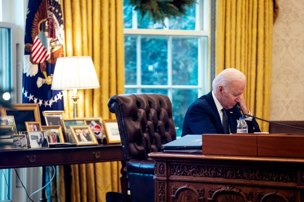 President Biden Speaks With Ukrainian President Zelensky In Oval Office Call