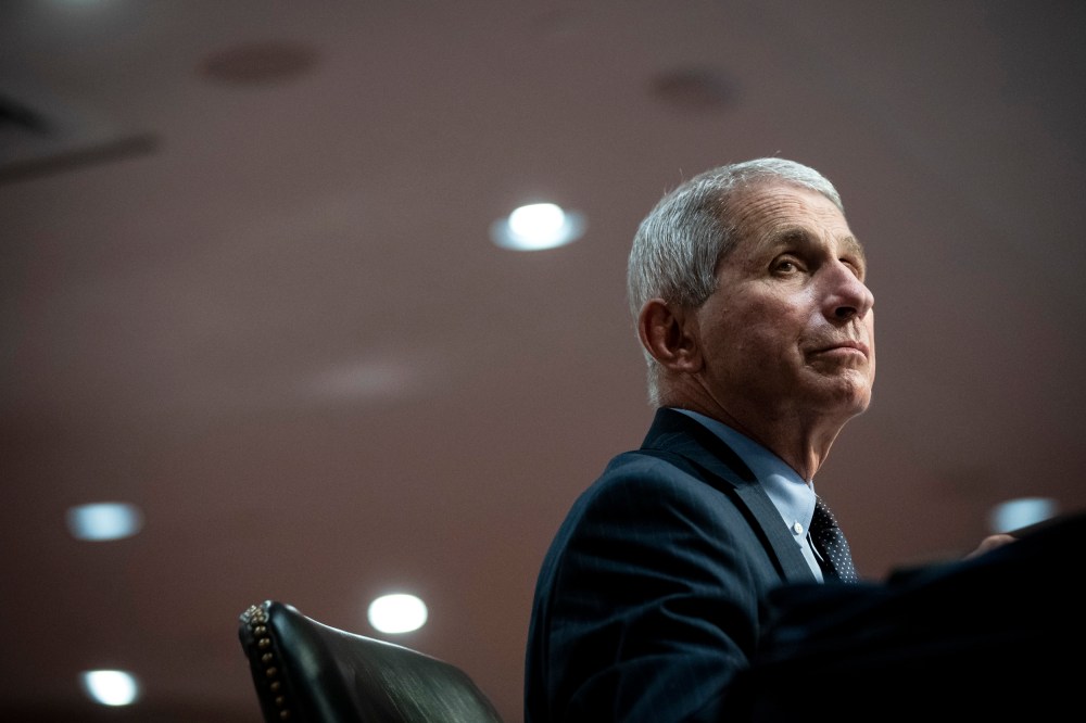Image: Dr. Anthony Fauci, director of the National Institute of Allergy and Infectious Diseases, at a Senate hearing in Washington in 2020.