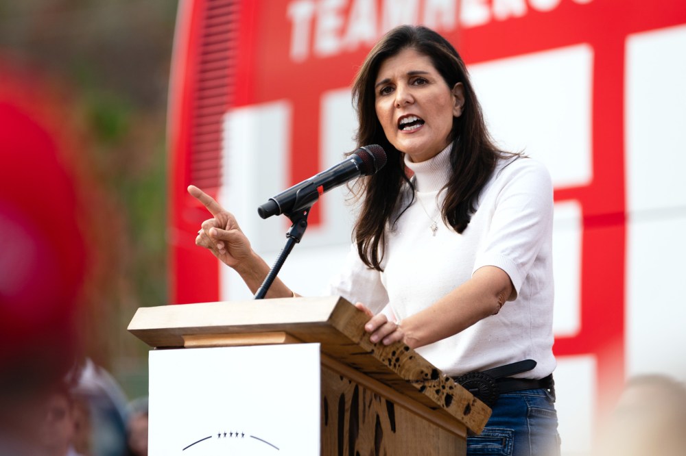 Former Gov. Nikki Haley speaks in Hiram, Ga.