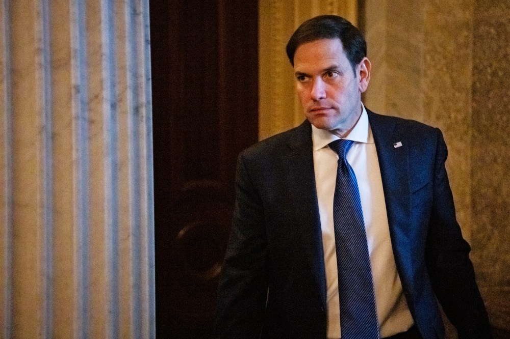 Sen. Marco Rubio, R-Fla., walks through Capitol on Dec. 15, 2022.