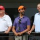 Donald Trump, Donald Trump Jr. and Eric Trump during the LIV Golf Invitational in Bedminster, N.J.