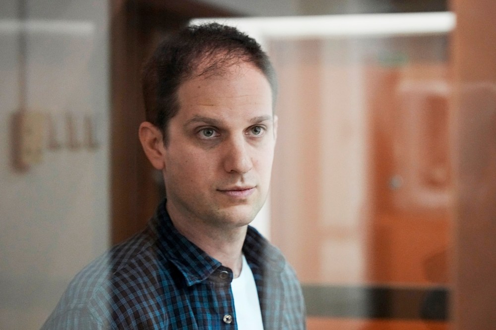 A court in Moscow on Tuesday ruled to extend the detention of Wall Street Journal reporter Evan Gershkovich, arrested on espionage charges, till Jan. 30. (AP Photo/Alexander Zemlianichenko, File)