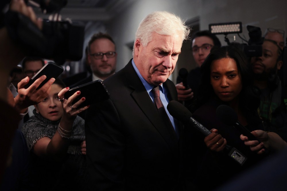 Tom Emmer R-Minn., speaks to reporters.