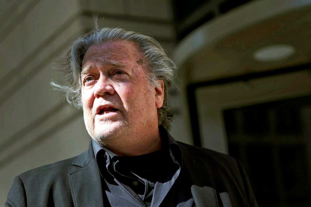 Steve Bannon at E. Barrett Prettyman U.S. Courthouse in Washington in 2022.