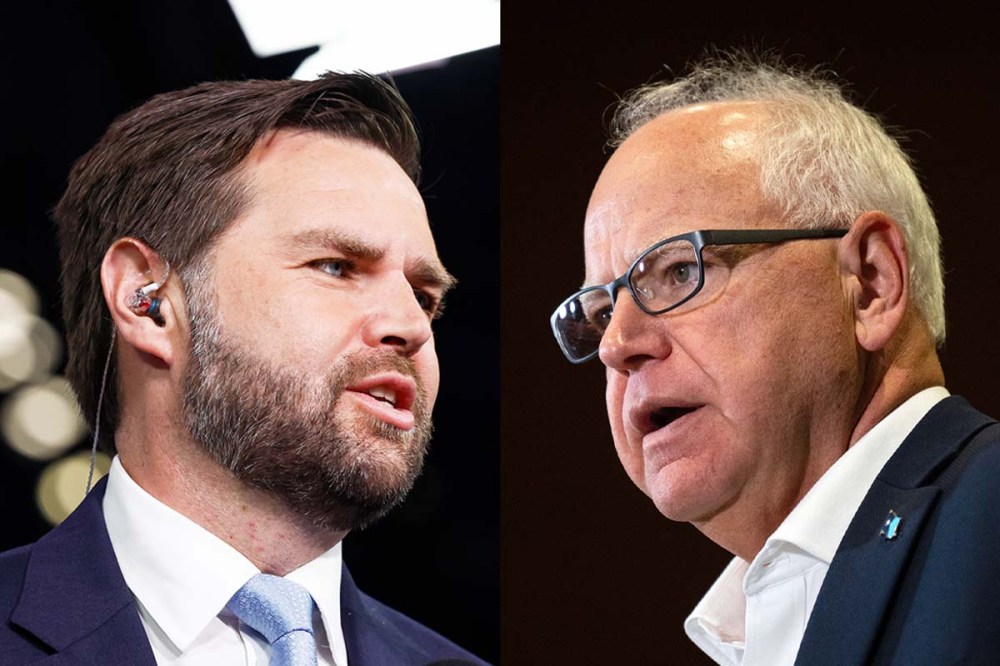 JD Vance, Tim Walz politics political politicians profile