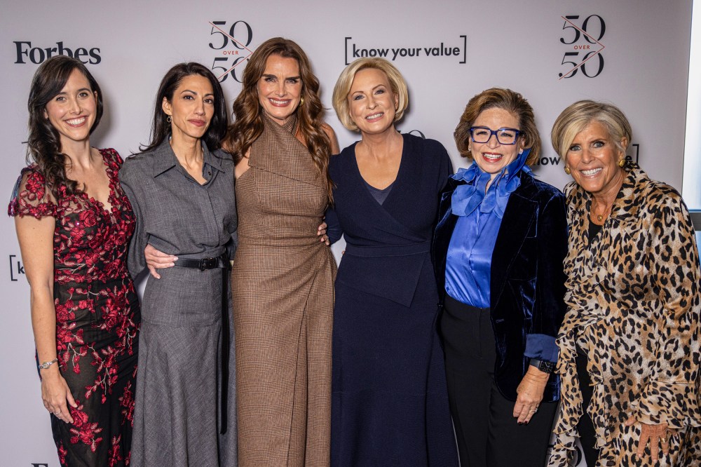 ForbesWomen editor Maggie McGrath, vice-chair of the 30/50 Summit Huma Abedin, actress and entrepreneur Brooke Shields, Know Your Value founder and "Morning Joe" co-host Mika Brzezinski, CEO of The Obama Foundation Valerie Jarrett and personal finance expert Suze Orman.