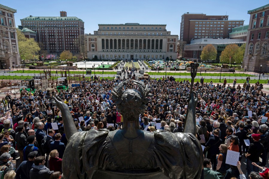 Pro-Palestinian Protests Continue At Columbia University In New York City
