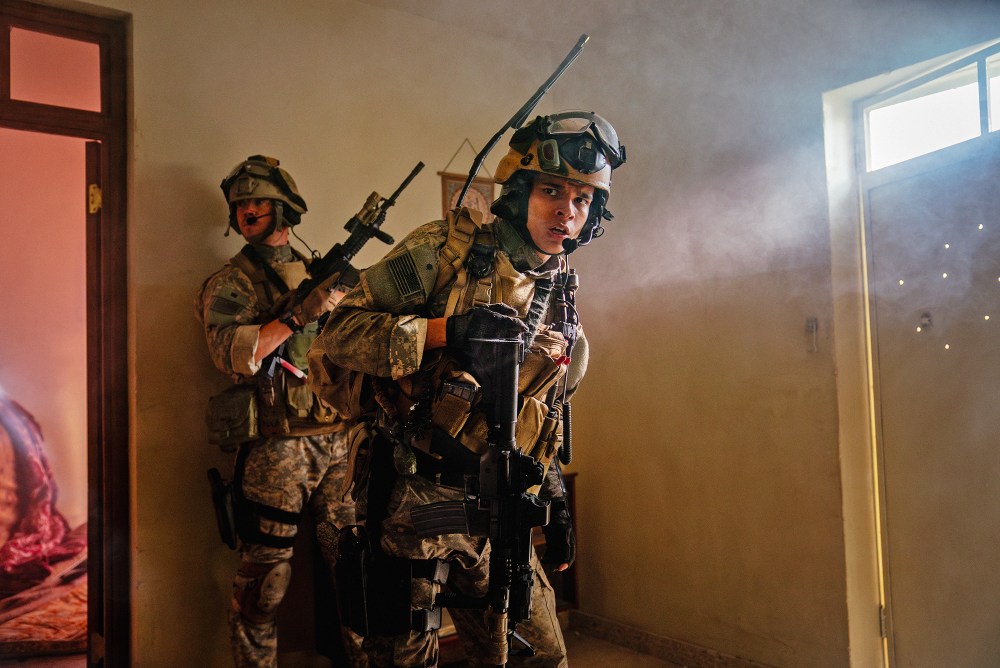 From left, Will Poulter and D’Pharaoh Woon in "Warfare."