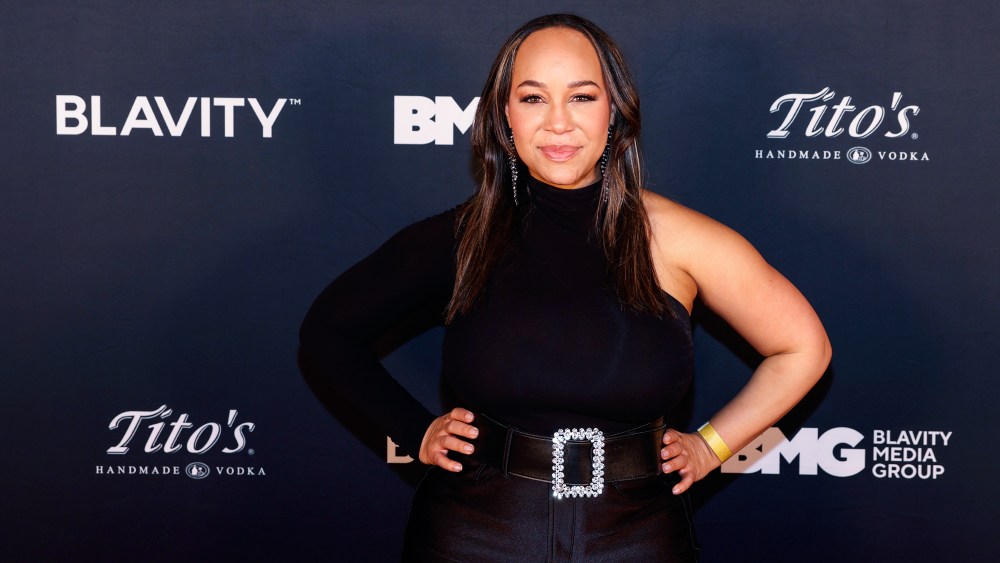 Morgan DeBaun poses with her hands on her hips